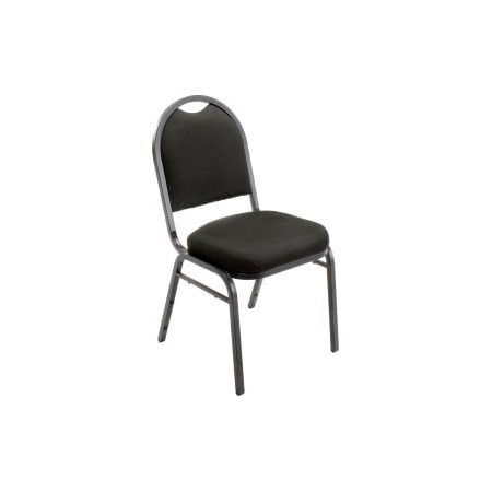 National Public Seating Interion Banquet Chair With Mid Back, Fabric, Black INT-9260-BT